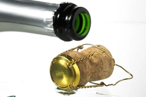 Cork of a wine bottle Stock Photos