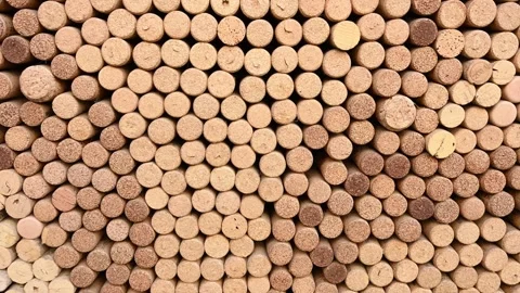 Cork Wine Stoppers Close Up Stock Footage 342436429