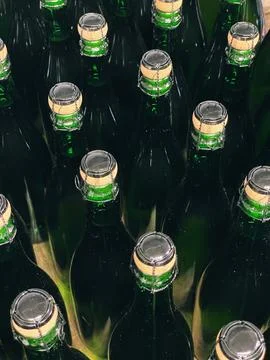 Corked bottles Stock Photos