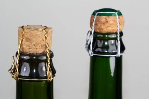 Corks of cider bottles Stock Photos