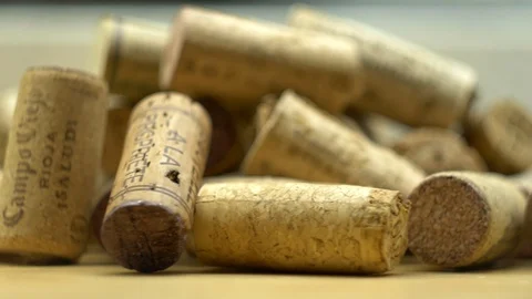 Corks from wine Stock Footage 94720163