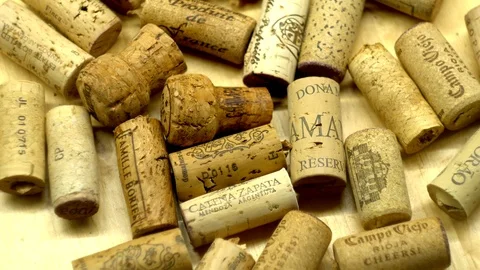 Corks from wine Stock Footage 94720165