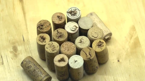 Corks from wine Stock Footage 94720184
