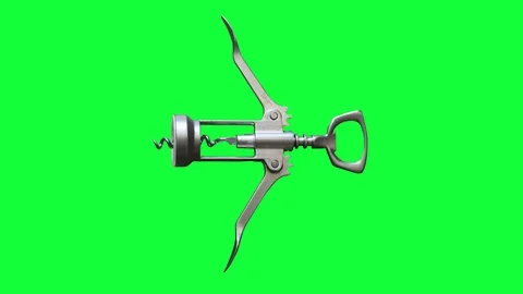 Corkscrew animation , stil stop motion, chroma key loop Stock Footage 127053336