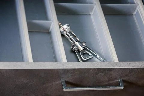 Corkscrew in drawer 写真素材