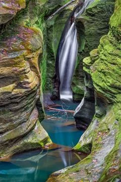 Corkscrew Falls in Ohio Stock Photos