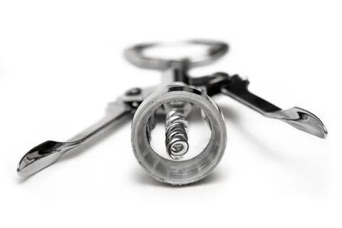 Corkscrew Front View Isolated on a White Background Photos