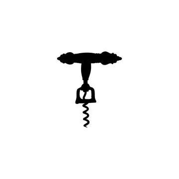 Corkscrew icon. Simple style wine company big sale poster background symbol.. Stock Illustration