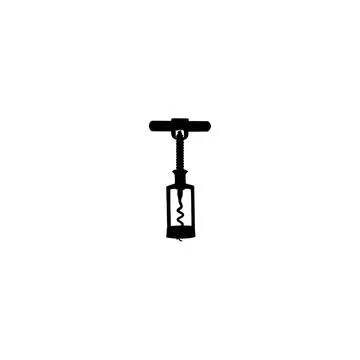 Corkscrew icon. Simple style wine company big sale poster background symbol.. Stock Illustration