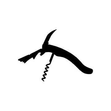 Corkscrew icon. Simple style wine company big sale poster background symbol.. Stock Illustration