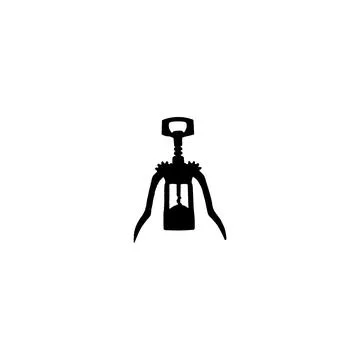 Corkscrew icon. Simple style wine company big sale poster background symbol.. Stock Illustration