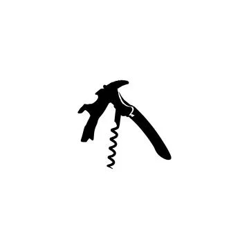 Corkscrew icon. Simple style wine company big sale poster background symbol.. Stock-Illustration