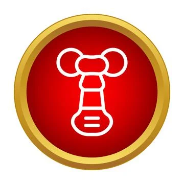 Corkscrew icon for wine bottle opening tool Stock Illustration