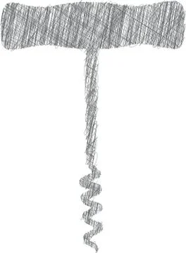 Corkscrew illustration Stock Illustration