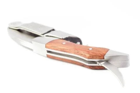 Corkscrew isolated on a white background Stock Photos