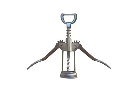 Corkscrew for opening wine bottles. Stock Illustration