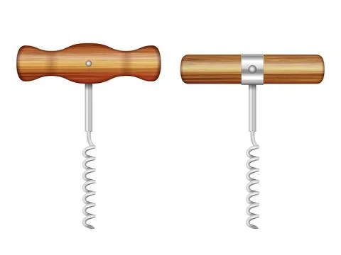 Corkscrew set Ilustração Stock