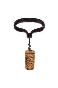 Corkscrew in stopper Stock Photos