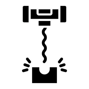 Corkscrew Vector Icon Design Illustration Illustrazione stock