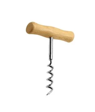 Corkscrew on white background Stock Photos