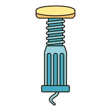 Corkscrew wine bottle opener kitchen tool illustration Illustration
