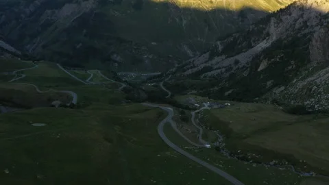 Cormet de roselend mountain range of beautiful landscape of Beaufort in Savoie F Stock Footage 138883465