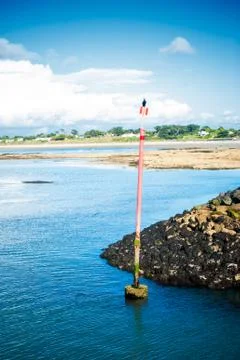 Cormoran on a pole Stock Photos