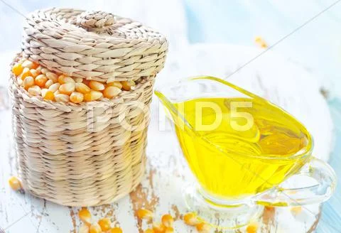 Corn and oil Stock Photos