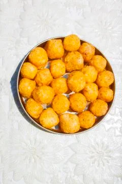 Corn balls background unit isolate Stock Photos