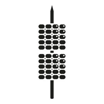 Corn bbq stick icon simple vector. Grill food Illustrazione stock