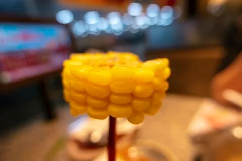 Corn boil delicious Stock Photos