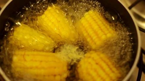Corn Boiling Video stock 137210553