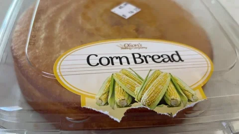 Corn Bread Cake Dessert Stock Footage 325045847