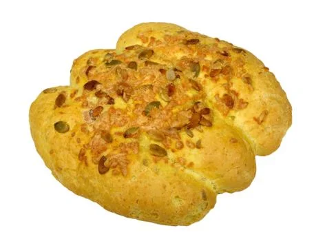 Corn bread with pumpkin seeds Stock Photos