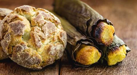 Corn bread, small biscuit or Brazilian corn bread Stock Photos
