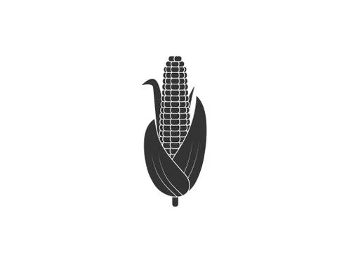 Corn, breakfast, food. Vector illustration, flat design. Stock Illustration