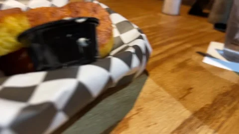 Corn Cake at Bobby Q Restaurant in Phoenix Stock Footage 325045677