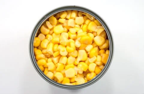 Corn in can Stock Photos