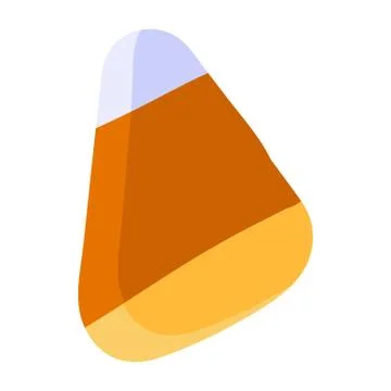 Corn candy icon. Cute sweet for Halloween holiday Stock Illustration