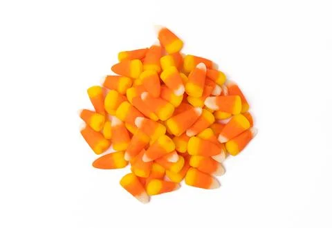 Corn candy in isolated on white background Stock Photos