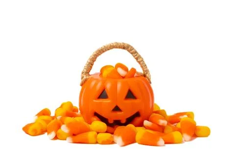 Corn candy in isolated on white background Stock Photos