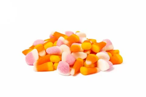 Corn candy in isolated on white background Stock Photos