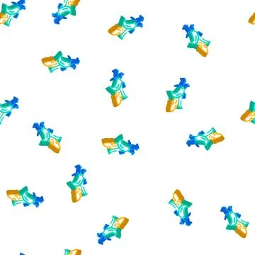 Corn character isometric icon seamless pattern Illustrazione stock