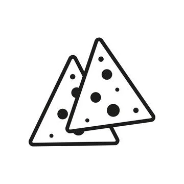 Corn chips food beverage icon vector basic design simple and modern Stock Illustration