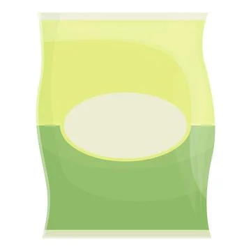 Corn chips icon cartoon vector. Triangle taco Stock Illustration