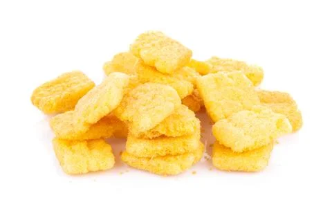 Corn chips isolated on white background Stock-Fotos