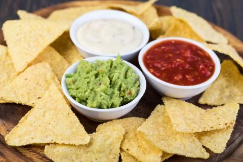 Corn chips nachos Stock Photos