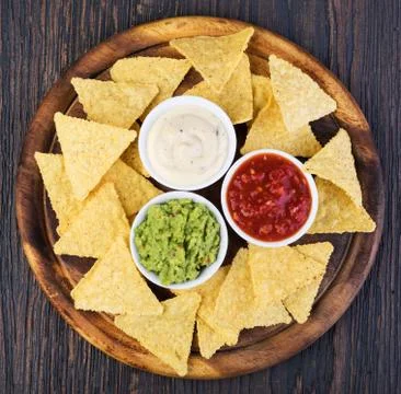 Corn chips nachos Stock Photos