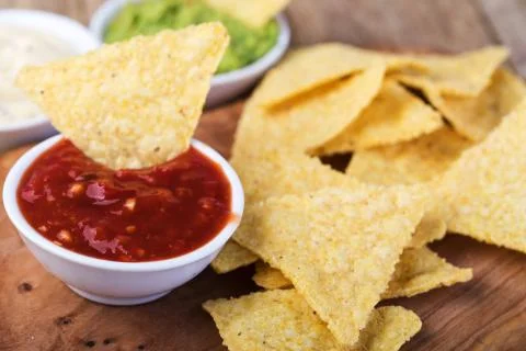 Corn chips nachos Stock Photos