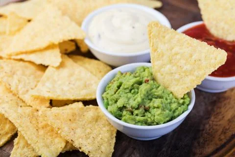 Corn chips nachos Stock Photos